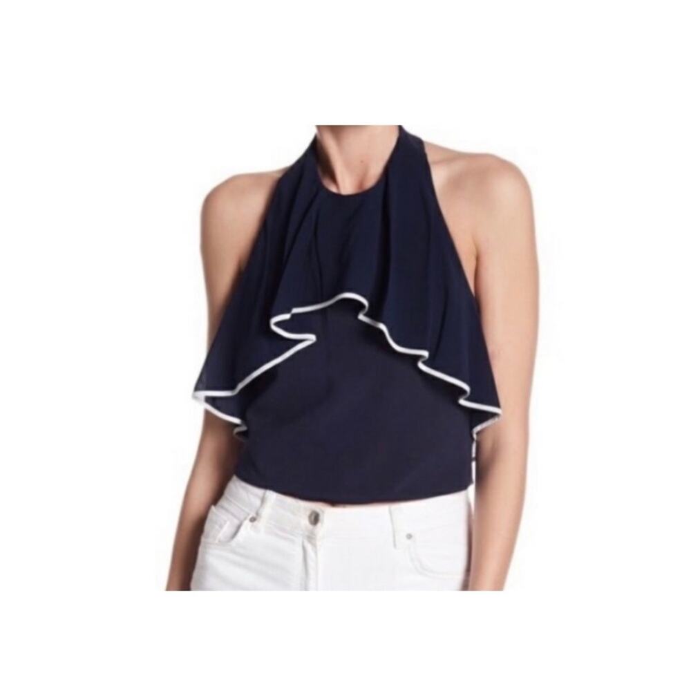 Alice + Olivia Wanda Halter Crop.